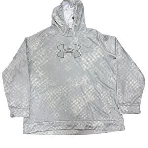 Under Armour Men's Fleece Loose Fit Hoodie Size 5XL Gray NWT Kangaroo Pockets